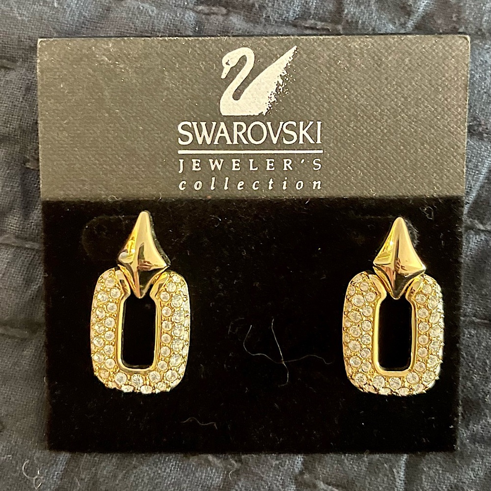 Swarovski Jewelers Collection Earrings. Vintage, never worn.